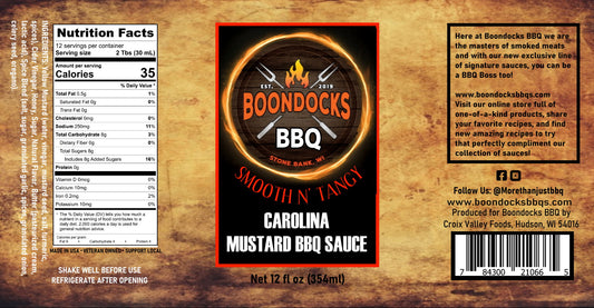 Boondocks Carolina Mustard BBQ Sauce