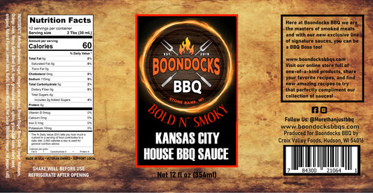 Boondocks Kansas City House BBQ Sauce